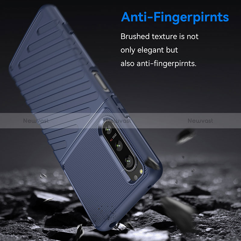 Silicone Candy Rubber TPU Line Soft Case Cover S01 for Sony Xperia 5 IV