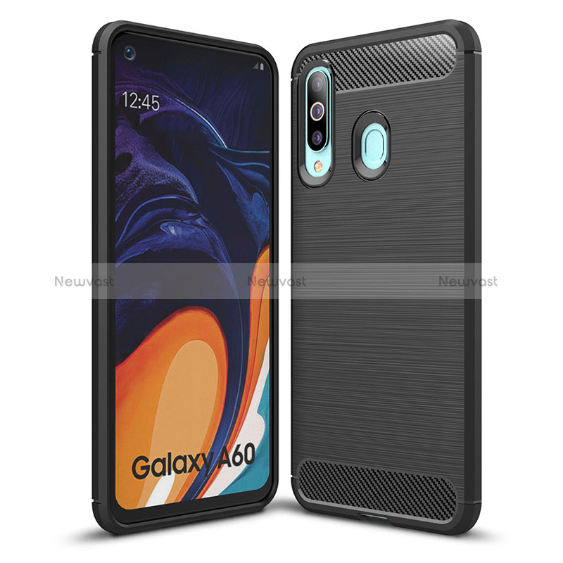 Silicone Candy Rubber TPU Line Soft Case Cover WL1 for Samsung Galaxy A60