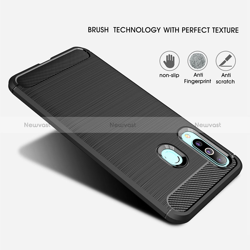 Silicone Candy Rubber TPU Line Soft Case Cover WL1 for Samsung Galaxy A60