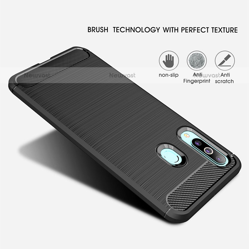 Silicone Candy Rubber TPU Line Soft Case Cover WL1 for Samsung Galaxy M40