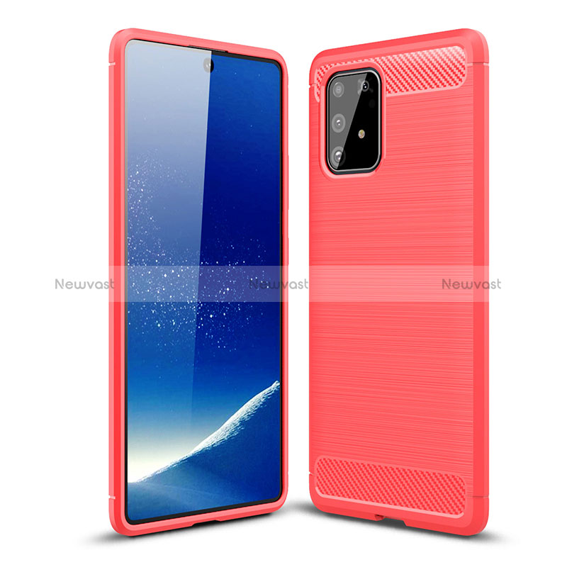 Silicone Candy Rubber TPU Line Soft Case Cover WL1 for Samsung Galaxy S10 Lite Red
