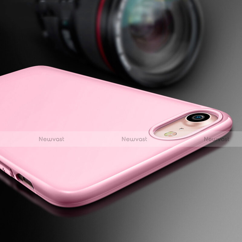 Silicone Candy Rubber TPU Soft Case for Apple iPhone SE3 2022 Pink
