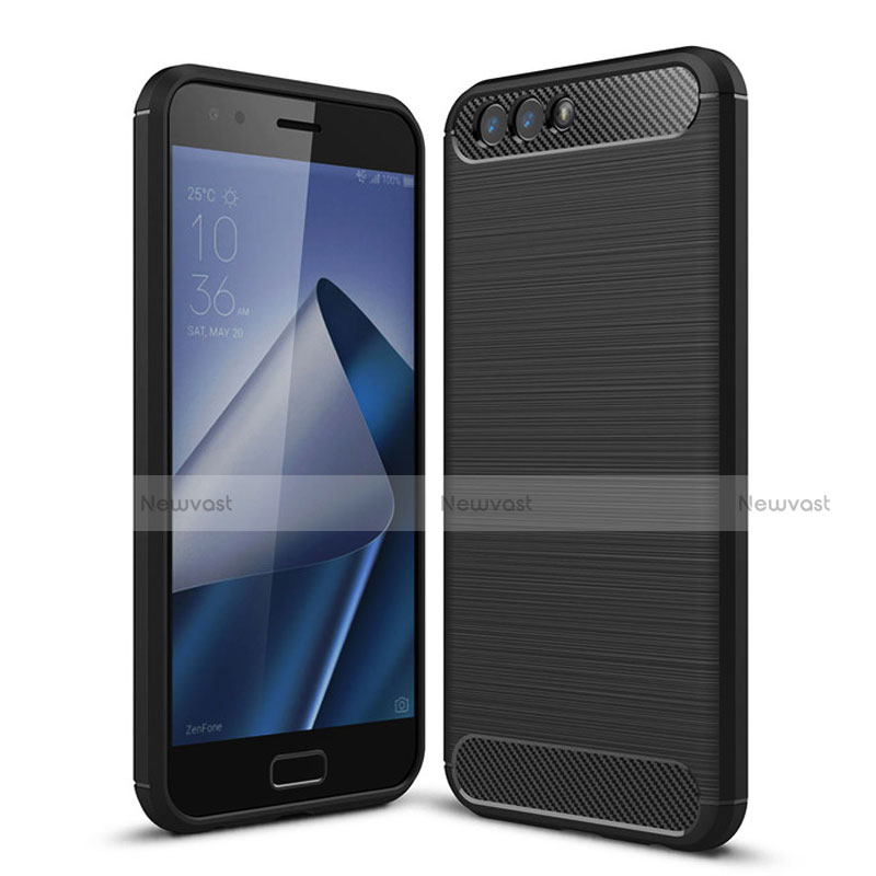 Silicone Candy Rubber TPU Soft Case for Asus Zenfone 4 ZE554KL Black