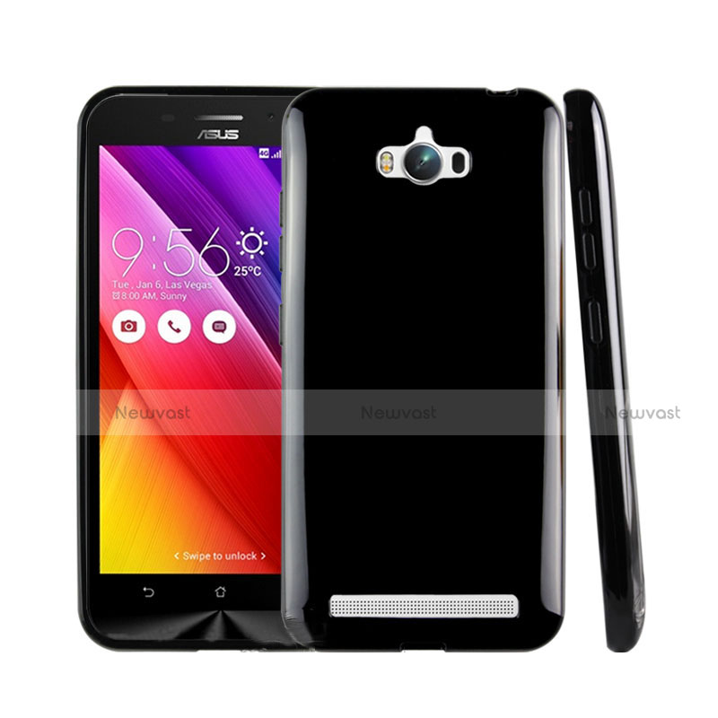 Silicone Candy Rubber TPU Soft Case for Asus Zenfone Max ZC550KL Black