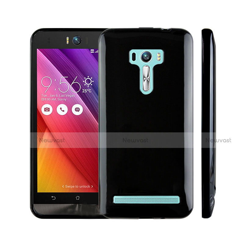 Silicone Candy Rubber TPU Soft Case for Asus Zenfone Selfie ZD551KL Black