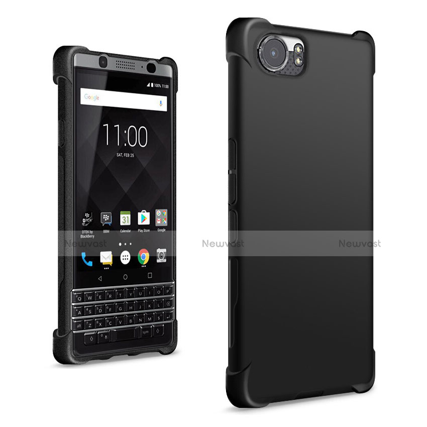 Silicone Candy Rubber TPU Soft Case for Blackberry KEYone Black