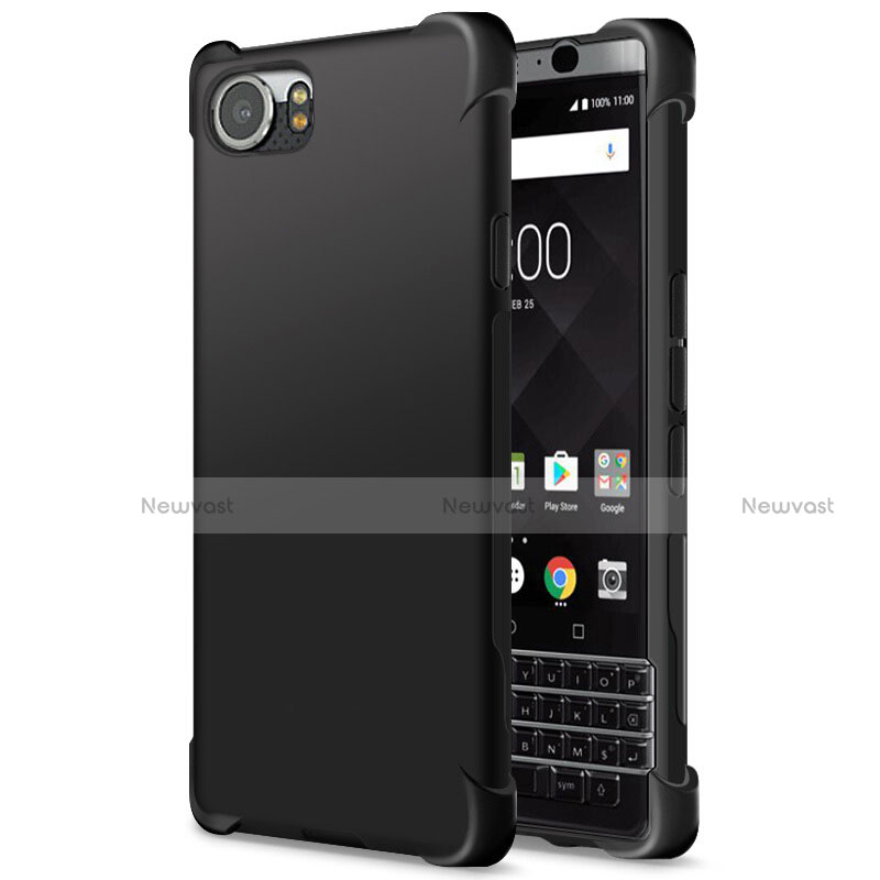 Silicone Candy Rubber TPU Soft Case for Blackberry KEYone Black
