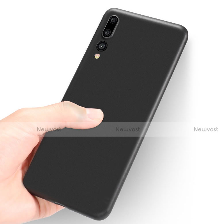 Silicone Candy Rubber TPU Soft Case for Huawei P20 Pro Black