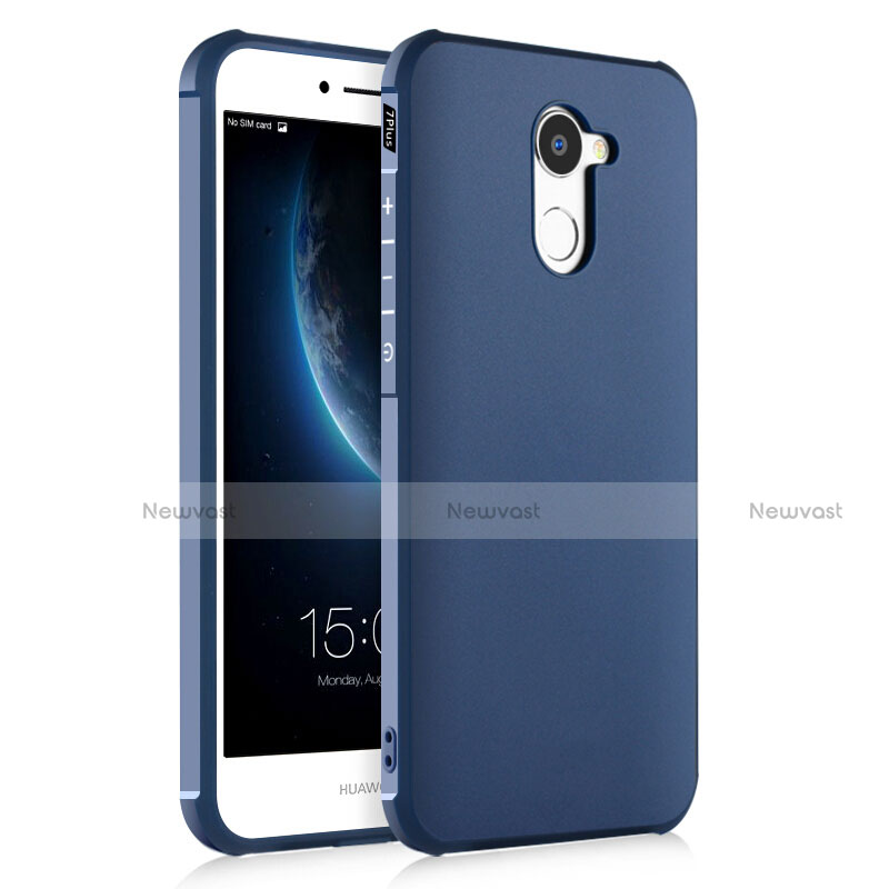 Silicone Candy Rubber TPU Soft Case for Huawei Y7 Prime Blue