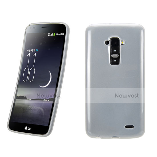 Silicone Candy Rubber TPU Soft Case for LG G Flex White