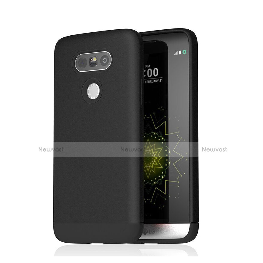 Silicone Candy Rubber TPU Soft Case for LG G5 Black