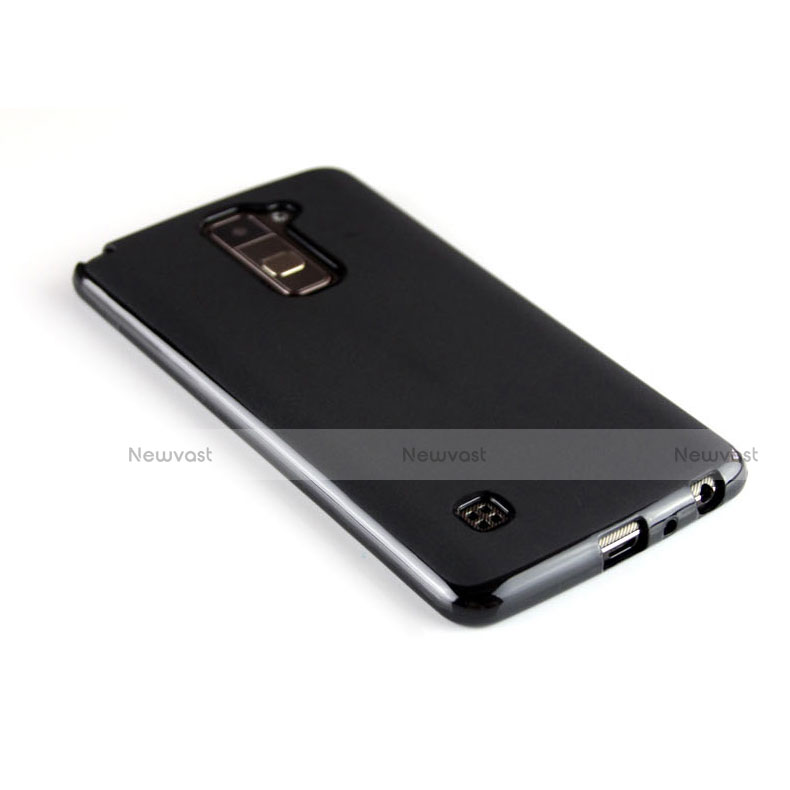 Silicone Candy Rubber TPU Soft Case for LG Stylus 2 Plus Black