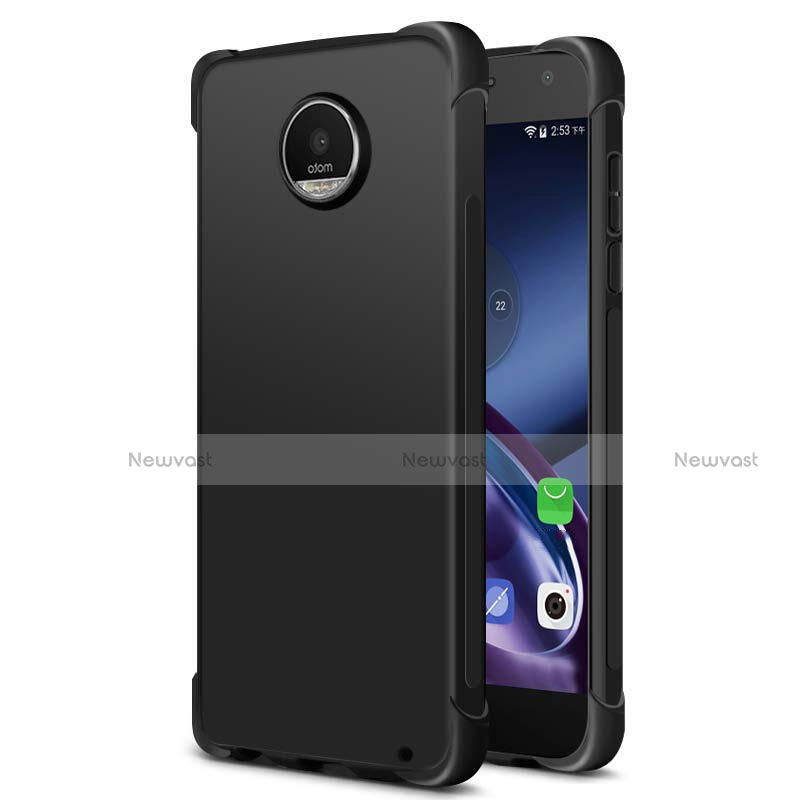 Silicone Candy Rubber TPU Soft Case for Motorola Moto Z2 Play Black