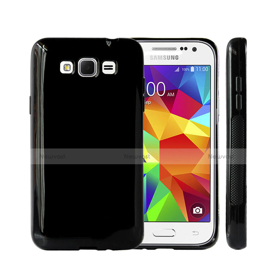 Silicone Candy Rubber TPU Soft Case for Samsung Galaxy Grand 3 G7200 Black