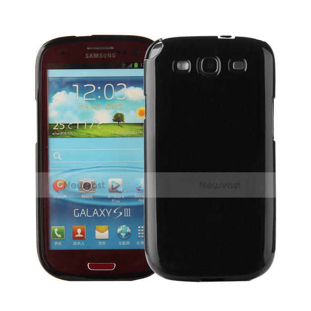 Silicone Candy Rubber TPU Soft Case for Samsung Galaxy S3 III LTE 4G Black