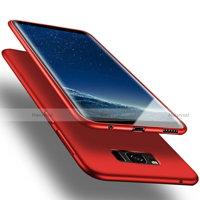 Silicone Candy Rubber TPU Soft Case for Samsung Galaxy S8 Red