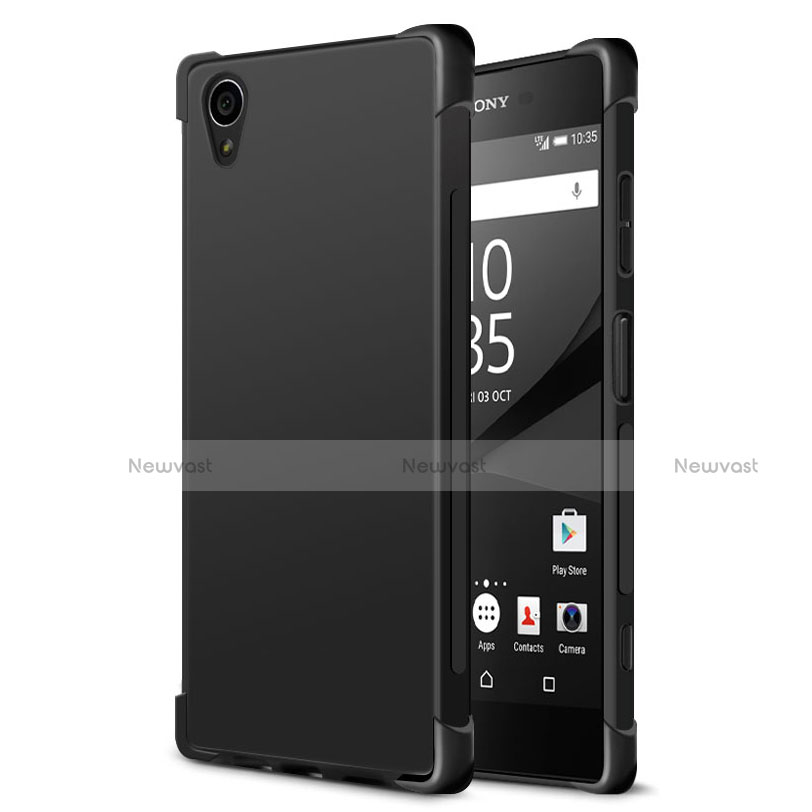 Silicone Candy Rubber TPU Soft Case for Sony Xperia XA1 Plus Black