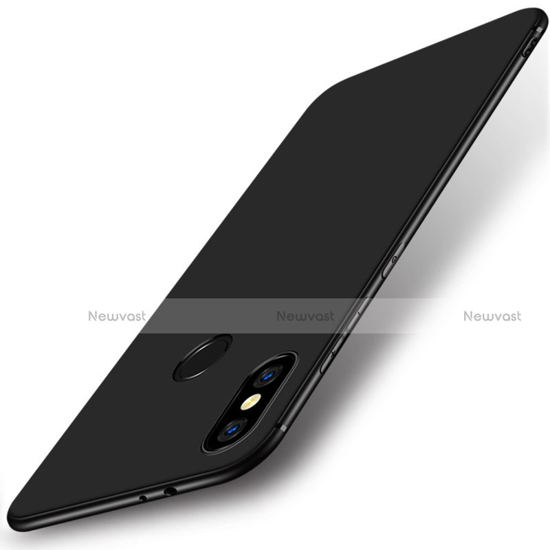 Silicone Candy Rubber TPU Soft Case for Xiaomi Mi A2 Black