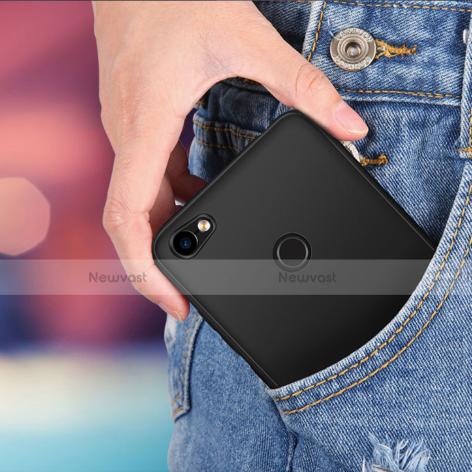 Silicone Candy Rubber TPU Soft Case for Xiaomi Redmi Note 5A Pro Black