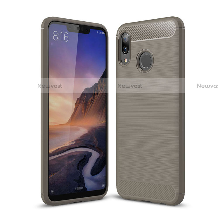 Silicone Candy Rubber TPU Twill Soft Case Cover for Huawei Nova 3i Gray