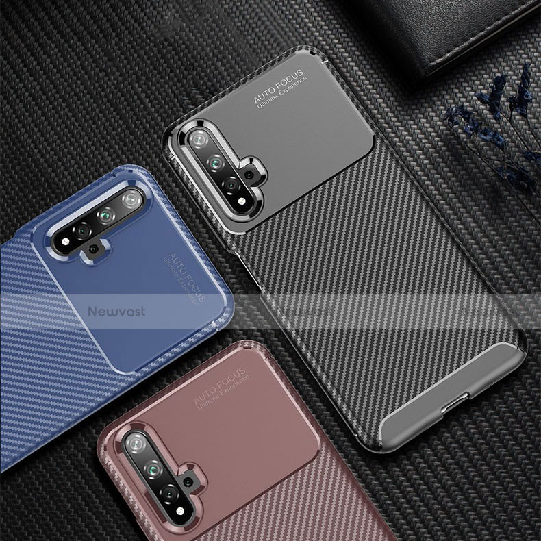 Silicone Candy Rubber TPU Twill Soft Case Cover for Huawei Nova 5