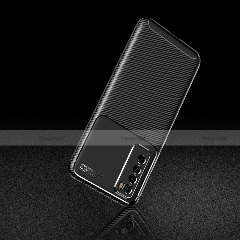 Silicone Candy Rubber TPU Twill Soft Case Cover for Huawei Nova 7 5G