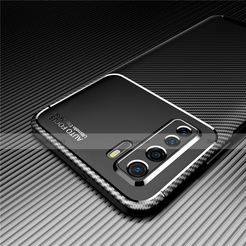Silicone Candy Rubber TPU Twill Soft Case Cover for Huawei Nova 7 SE 5G