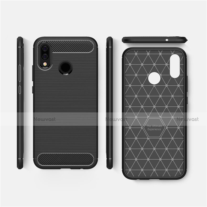 Silicone Candy Rubber TPU Twill Soft Case Cover for Huawei P Smart+ Plus