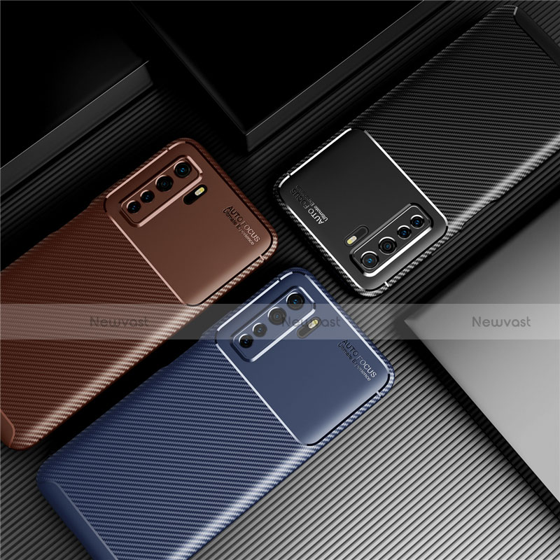 Silicone Candy Rubber TPU Twill Soft Case Cover for Huawei P40 Lite 5G