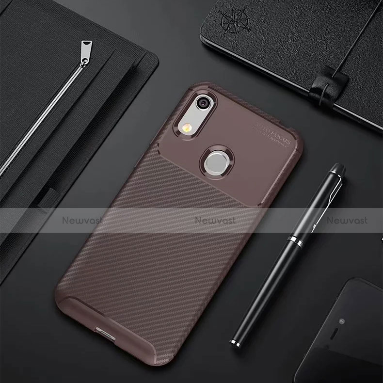 Silicone Candy Rubber TPU Twill Soft Case Cover for Huawei Y6 (2019)