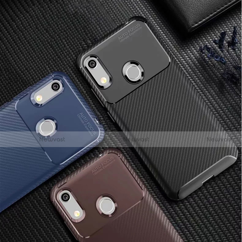 Silicone Candy Rubber TPU Twill Soft Case Cover for Huawei Y6 (2019)