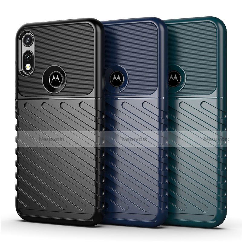 Silicone Candy Rubber TPU Twill Soft Case Cover for Motorola Moto E (2020)