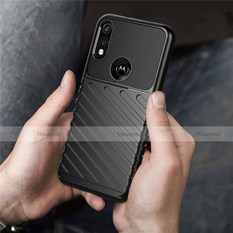 Silicone Candy Rubber TPU Twill Soft Case Cover for Motorola Moto E (2020)