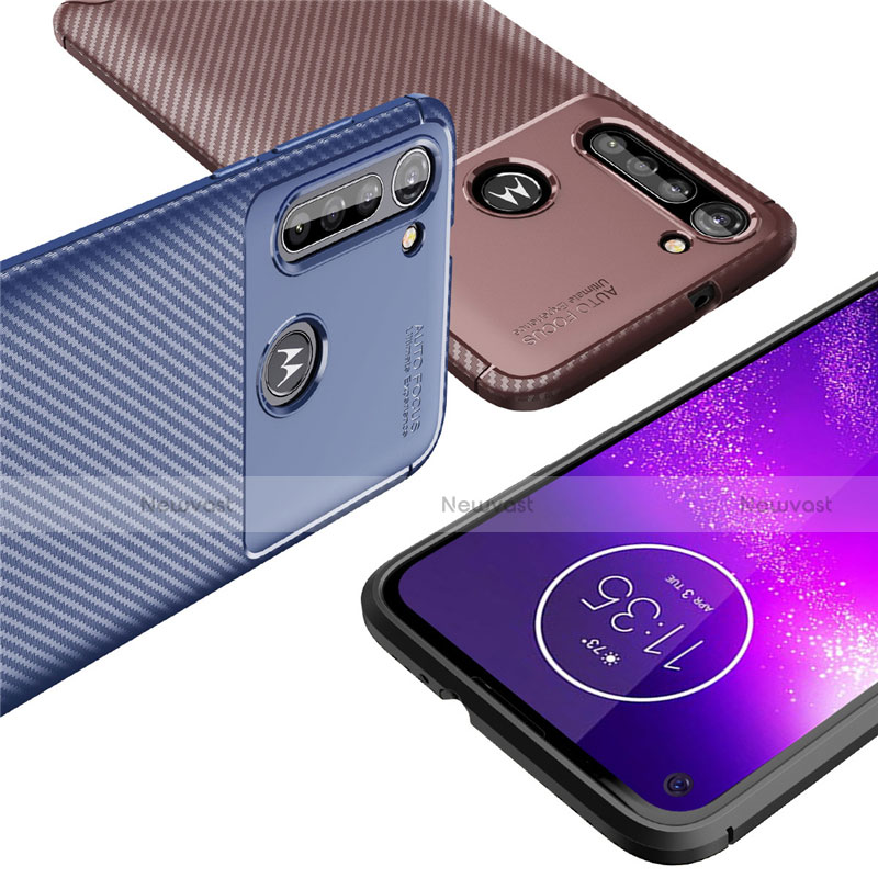 Silicone Candy Rubber TPU Twill Soft Case Cover for Motorola Moto G8 Power