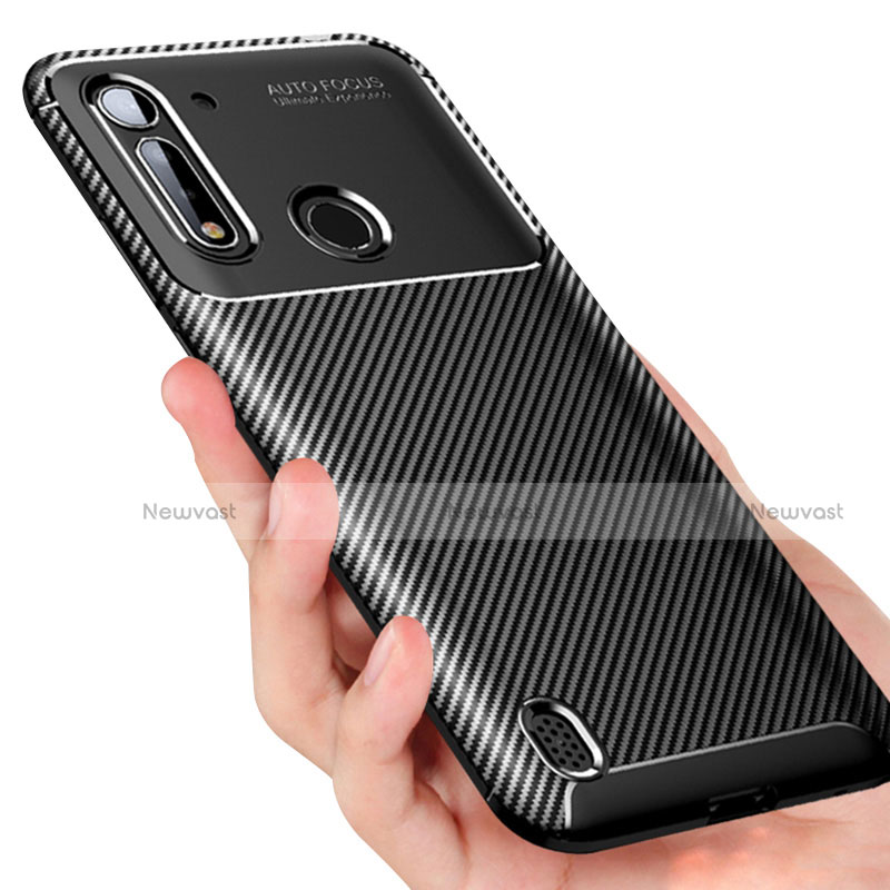 Silicone Candy Rubber TPU Twill Soft Case Cover for Motorola Moto G8 Power Lite
