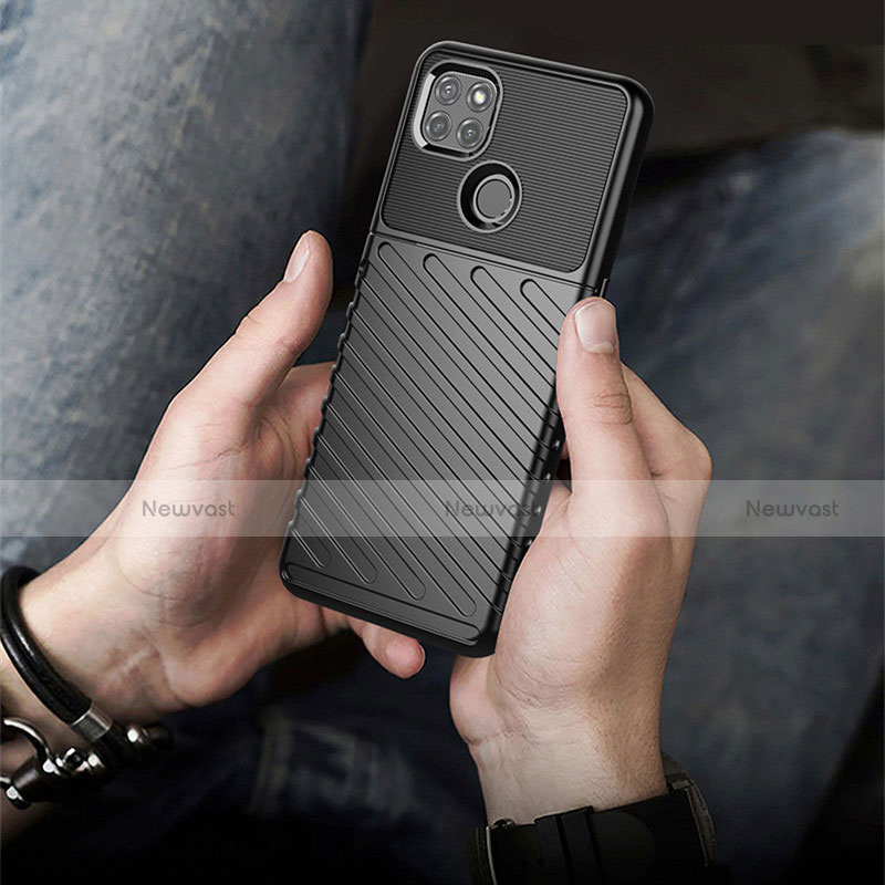 Silicone Candy Rubber TPU Twill Soft Case Cover for Motorola Moto G9 Power