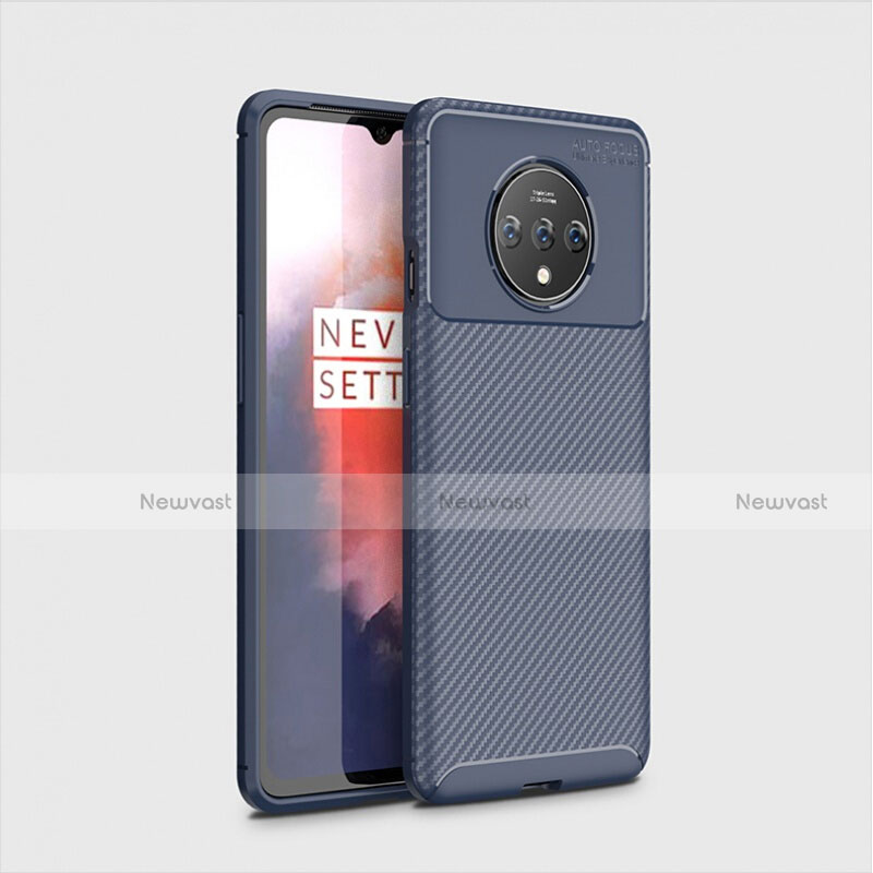 Silicone Candy Rubber TPU Twill Soft Case Cover for OnePlus 7T