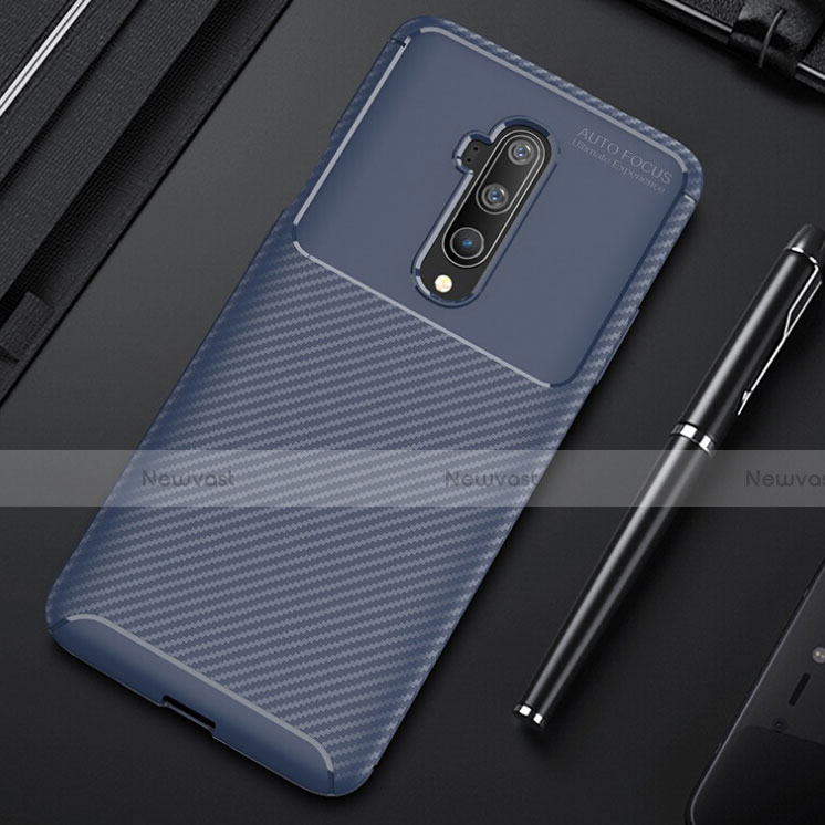 Silicone Candy Rubber TPU Twill Soft Case Cover for OnePlus 7T Pro 5G