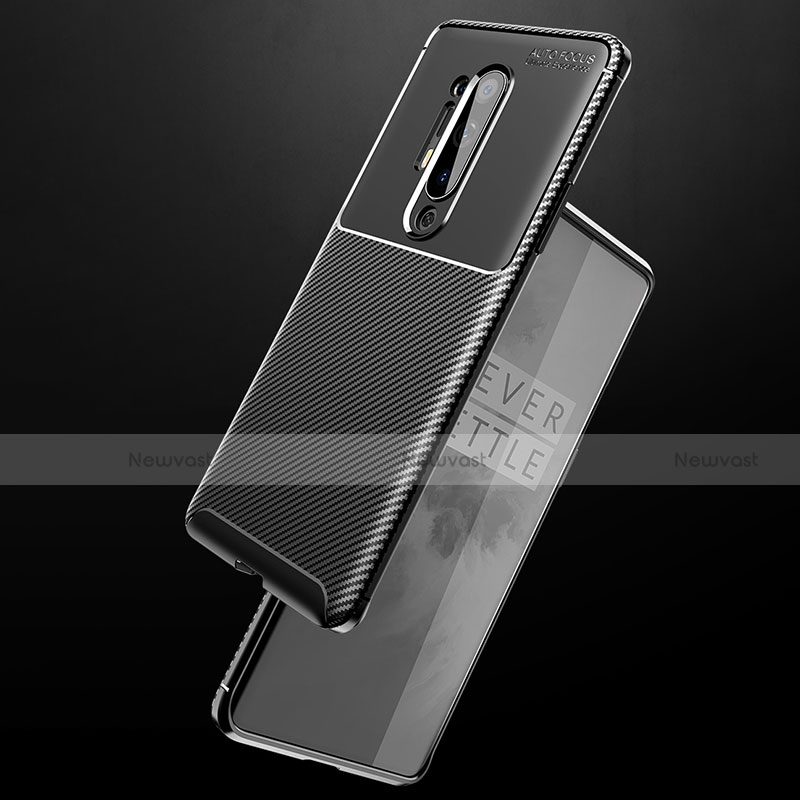 Silicone Candy Rubber TPU Twill Soft Case Cover for OnePlus 8 Pro