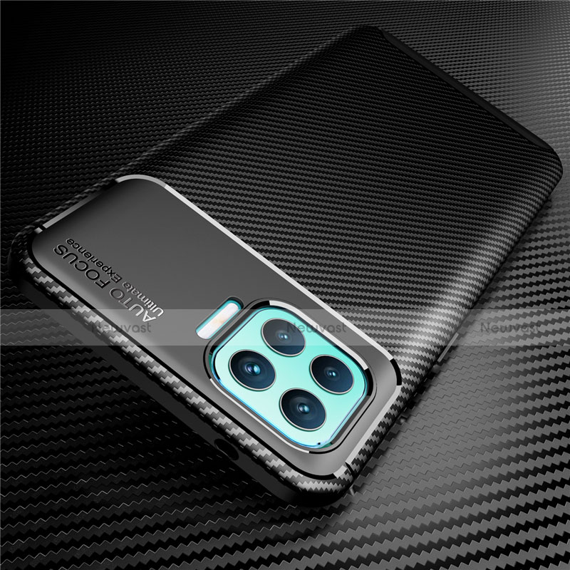 Silicone Candy Rubber TPU Twill Soft Case Cover for Oppo F17 Pro
