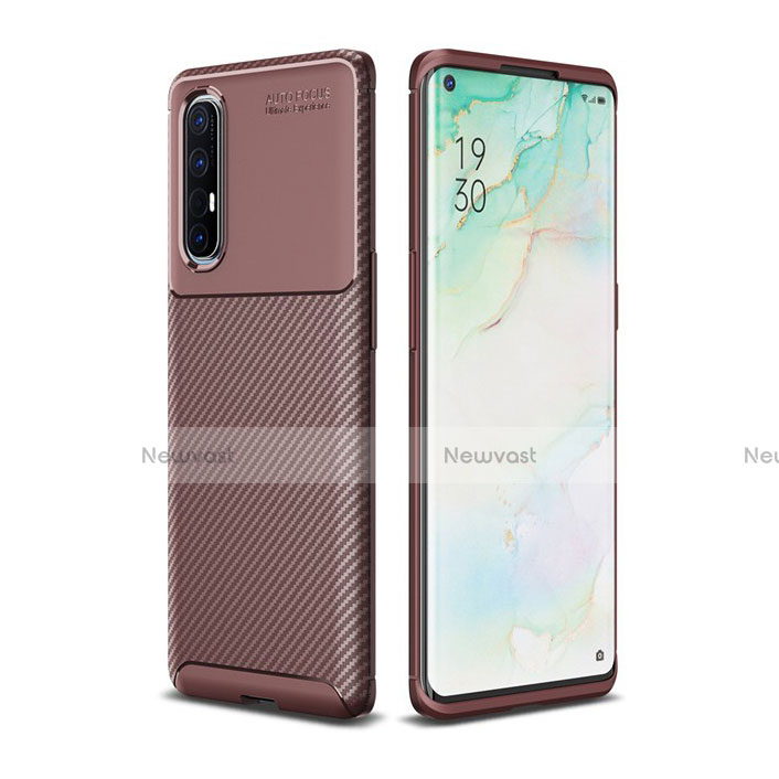 Silicone Candy Rubber TPU Twill Soft Case Cover for Oppo Find X2 Neo