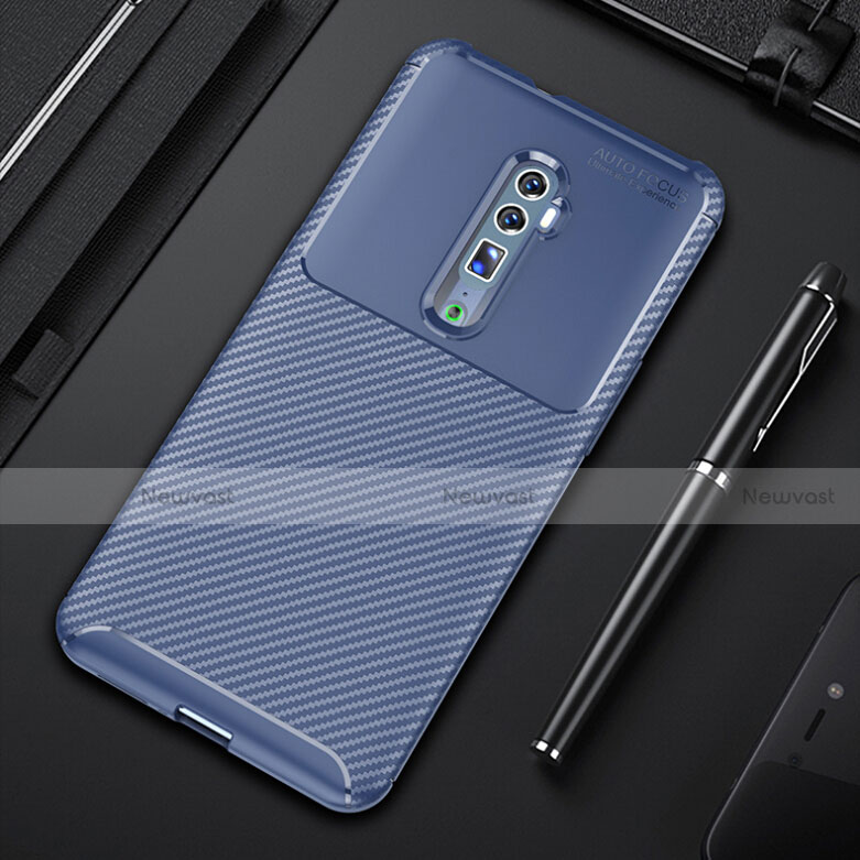 Silicone Candy Rubber TPU Twill Soft Case Cover for Oppo Reno 10X Zoom