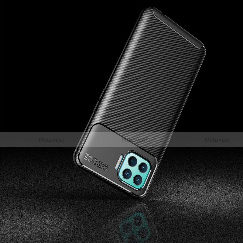 Silicone Candy Rubber TPU Twill Soft Case Cover for Oppo Reno4 Lite