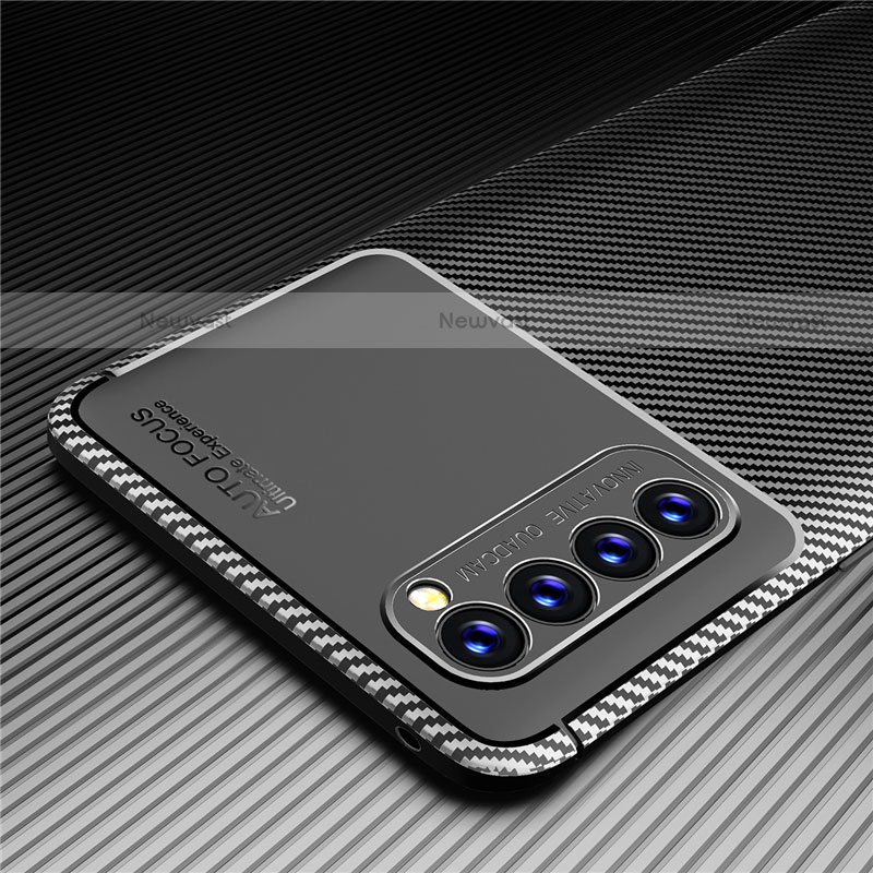Silicone Candy Rubber TPU Twill Soft Case Cover for Oppo Reno4 Pro 4G