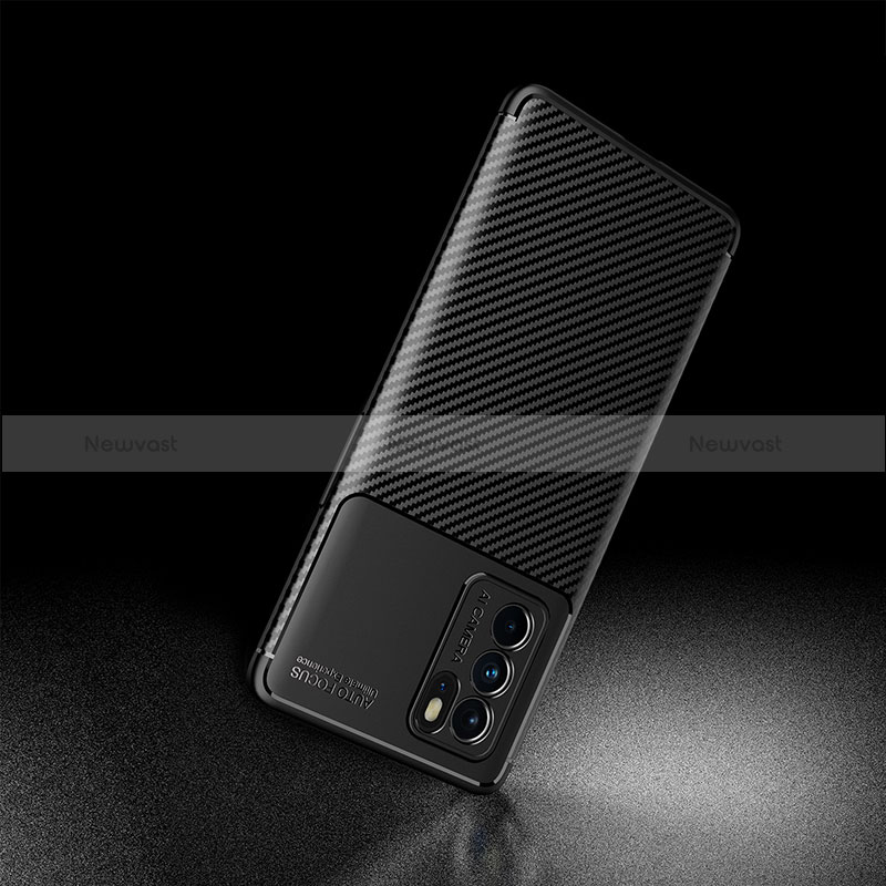 Silicone Candy Rubber TPU Twill Soft Case Cover for Oppo Reno6 Pro 5G India