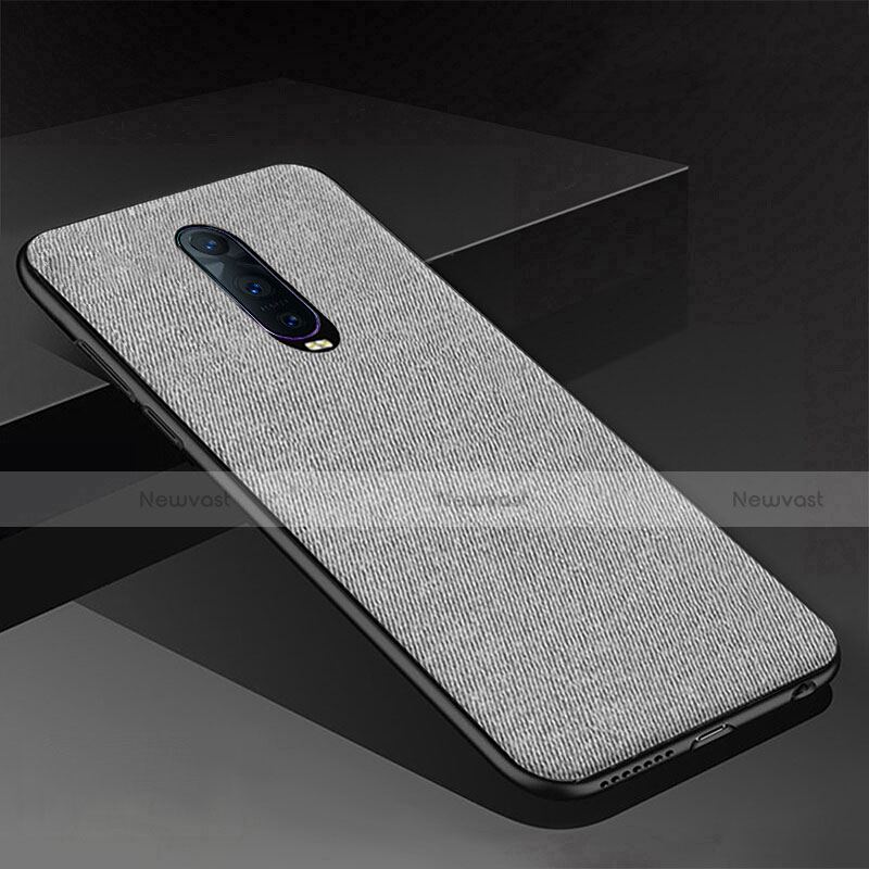 Silicone Candy Rubber TPU Twill Soft Case Cover for Oppo RX17 Pro