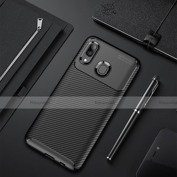 Silicone Candy Rubber TPU Twill Soft Case Cover for Samsung Galaxy A30