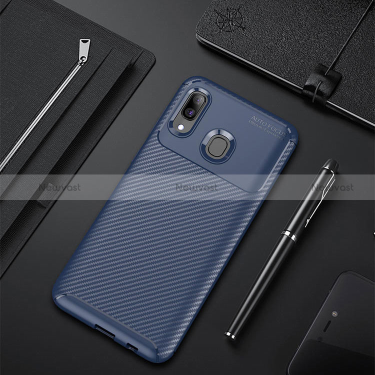 Silicone Candy Rubber TPU Twill Soft Case Cover for Samsung Galaxy M10S