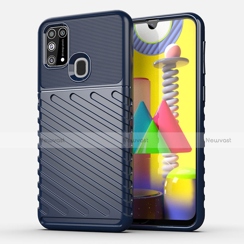 Silicone Candy Rubber TPU Twill Soft Case Cover for Samsung Galaxy M21s
