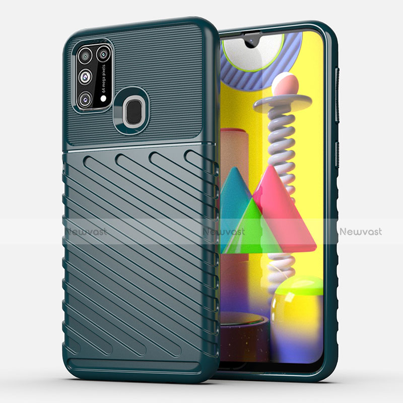Silicone Candy Rubber TPU Twill Soft Case Cover for Samsung Galaxy M31 Prime Edition